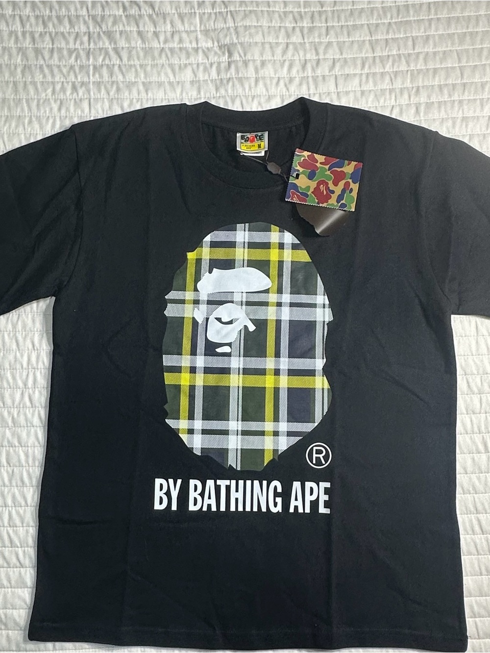 Black Bape Check Shirt